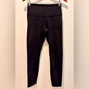 Lululemon Black High-Rise Wunder Under Luon Leggings